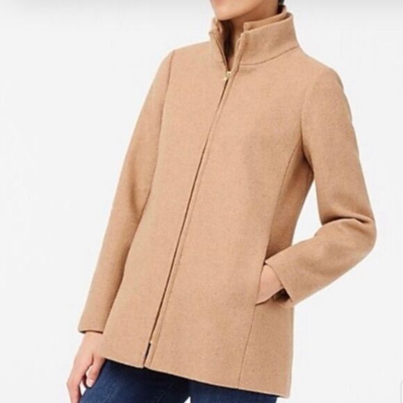 J.Crew Jackets & Blazers - J.Crew tan wool village jacket size 0p